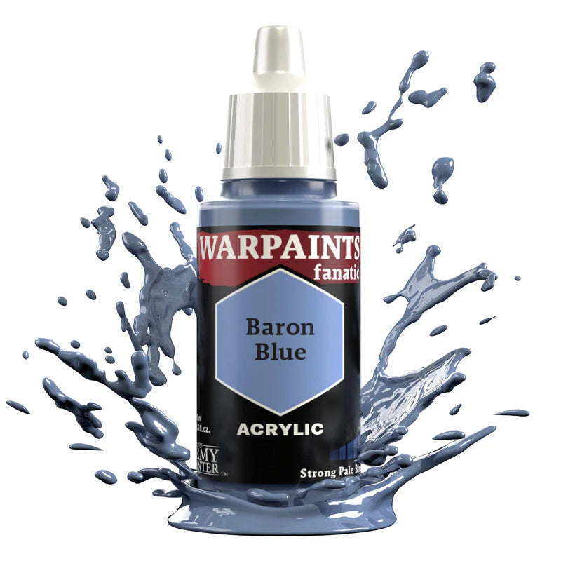 Baron Blue 18ml Warpaints Fanatic - farba akrylowa do malowania figurek i miniaturek - The Army Painter
