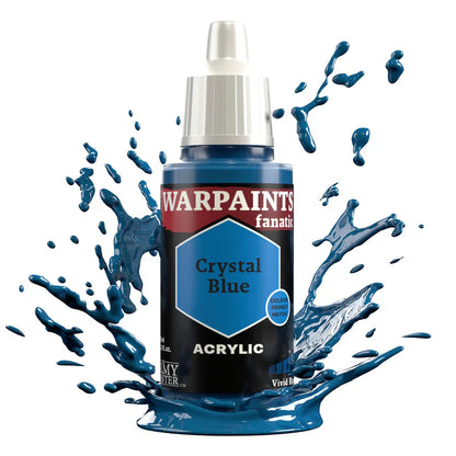 Crystal Blue 18ml Warpaints Fanatic z rozbryzgiem farby - farba akrylowa do malowania figurek i miniaturek - The Army Painter
