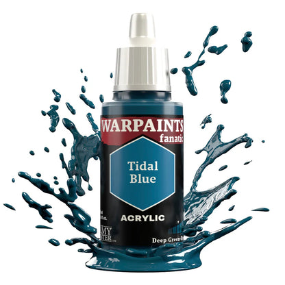 Tidal Blue 18ml Warpaints Fanatic z rozbryzgiem farby - farba akrylowa do malowania figurek i miniaturek - The Army Painter
