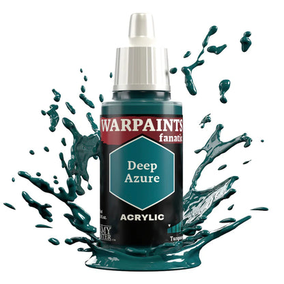 Deep Azure 18ml Warpaints Fanatic z rozbryzgiem farby - farba akrylowa do malowania figurek i miniaturek - The Army Painter
