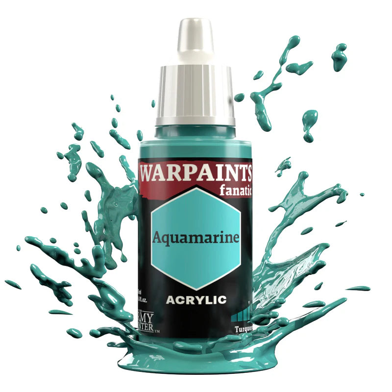 Aquamarine 18ml Warpaints Fanatic - farba akrylowa do malowania figurek i miniaturek - The Army Painter
