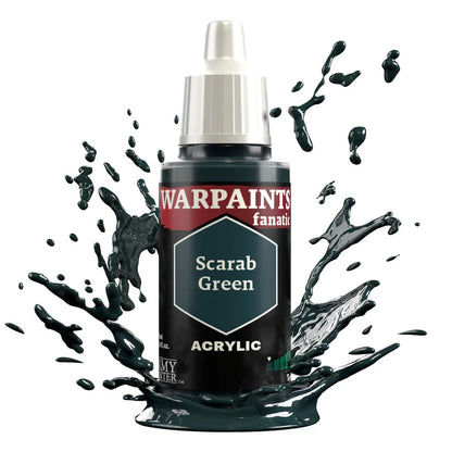 Scarab Green 18ml Warpaints Fanatic z rozbryzgiem farby - farba akrylowa do malowania figurek i miniaturek - The Army Painter
