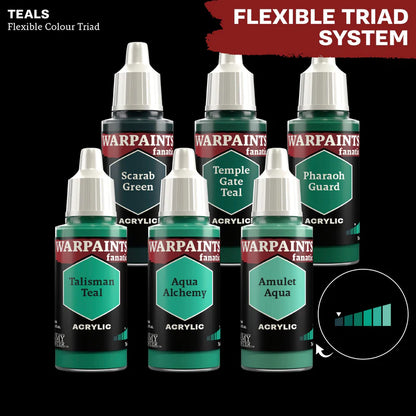 Teals Flexible Colour Triad - 6 farb Warpaints Fanatic z Aqua Alchemy - System Triady Kolorów od ciemnego do jasnego

