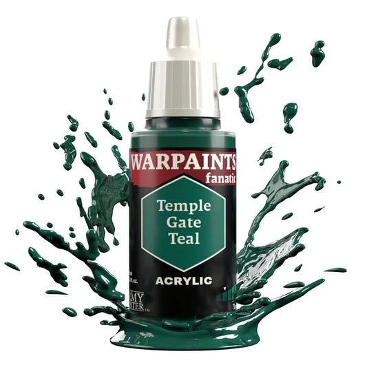 Temple Gate Teal 18ml Warpaints Fanatic z rozbryzgiem farby - farba akrylowa do malowania figurek i miniaturek - The Army Painter
