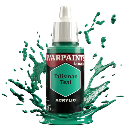 Talisman Teal 18ml Warpaints Fanatic z rozbryzgiem farby - farba akrylowa do malowania figurek i miniaturek - The Army Painter
