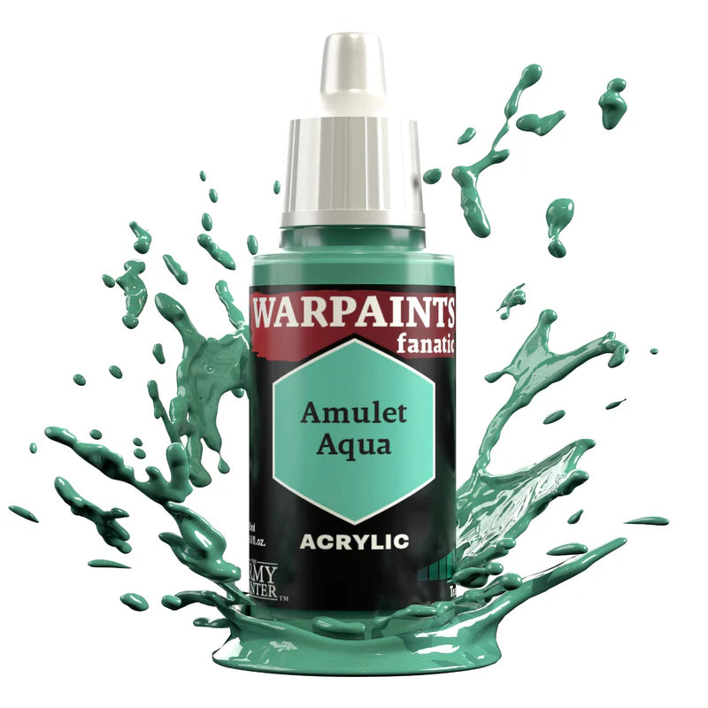 Amulet Aqua 18ml Warpaints Fanatic - farba akrylowa do malowania figurek i miniaturek - The Army Painter
