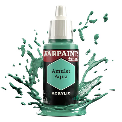 Amulet Aqua 18ml Warpaints Fanatic - farba akrylowa do malowania figurek i miniaturek - The Army Painter
