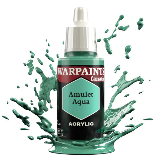 Amulet Aqua 18ml Warpaints Fanatic - farba akrylowa do malowania figurek i miniaturek - The Army Painter
