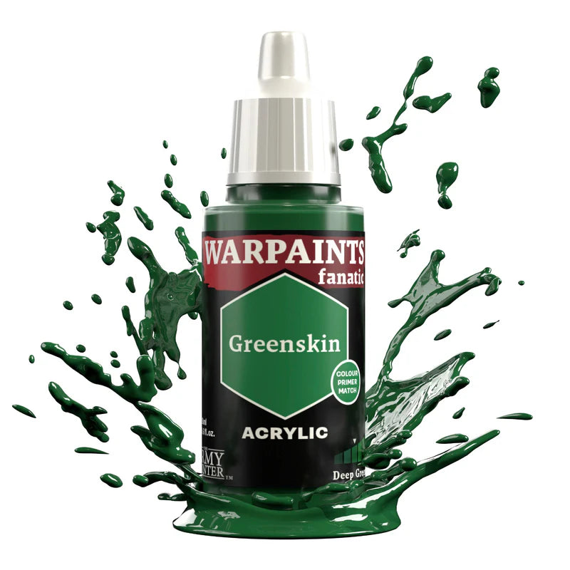 Greenskin 18ml Warpaints Fanatic - farba akrylowa do malowania figurek i miniaturek - The Army Painter