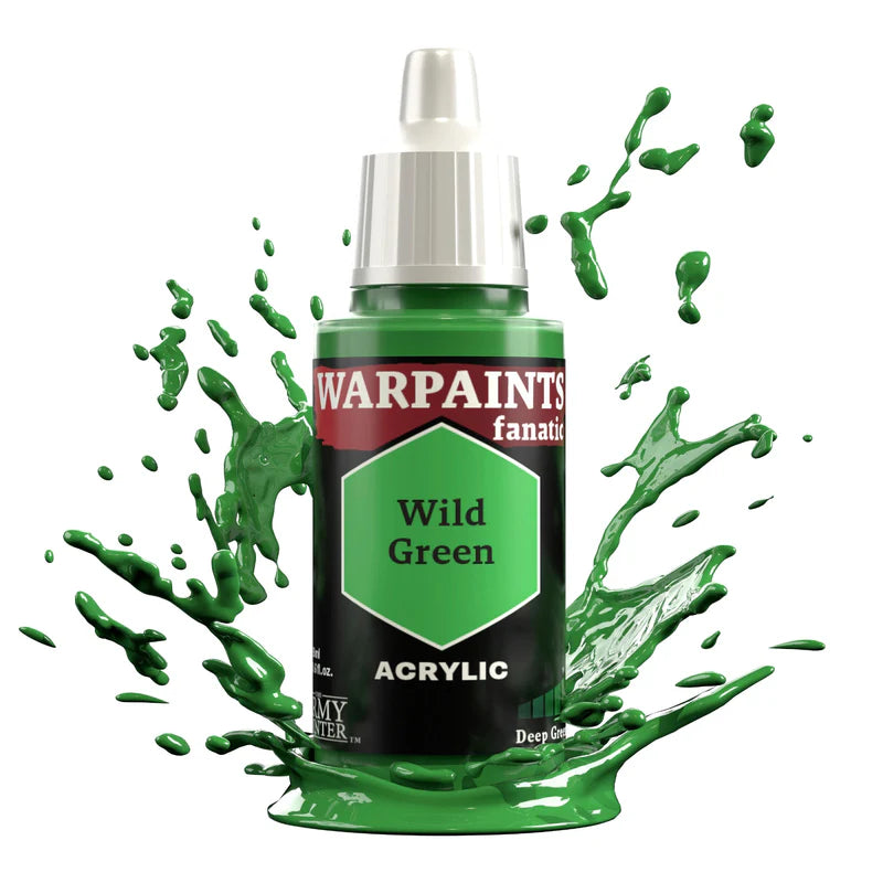 Wild Green 18ml Warpaints Fanatic - farba akrylowa do malowania figurek i miniaturek - The Army Painter
