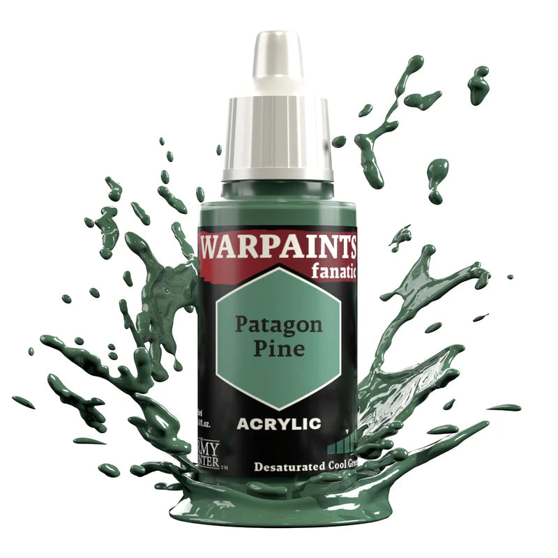 Patagon Pine 18ml Warpaints Fanatic z rozbryzgiem farby - farba akrylowa do malowania figurek i miniaturek - The Army Painter
