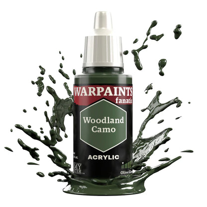 Woodland Camo 18ml Warpaints Fanatic - farba akrylowa do malowania figurek i miniaturek - The Army Painter
