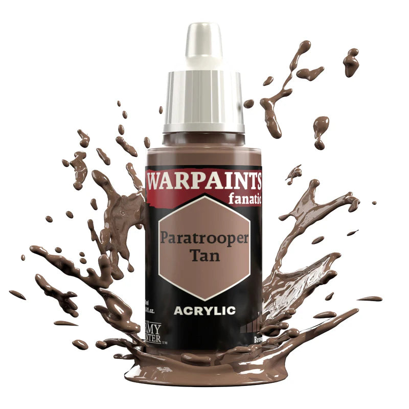 Paratrooper Tan 18ml Warpaints Fanatic z rozbryzgiem farby - farba akrylowa do malowania figurek i miniaturek - The Army Painter
