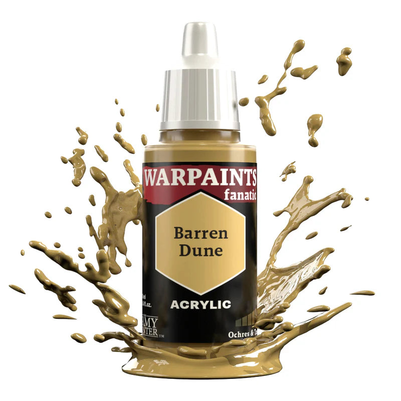 Barren Dune 18ml Warpaints Fanatic z rozbryzgiem farby - farba akrylowa do malowania figurek i miniaturek - The Army Painter
