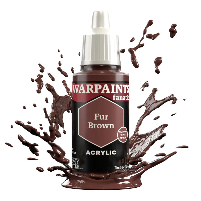 Fur Brown 18ml Warpaints Fanatic - farba akrylowa do malowania figurek i miniaturek - The Army Painter
