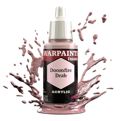 Doomfire Drab 18ml Warpaints Fanatic z rozbryzgiem farby - farba akrylowa do malowania figurek i miniaturek - The Army Painter
