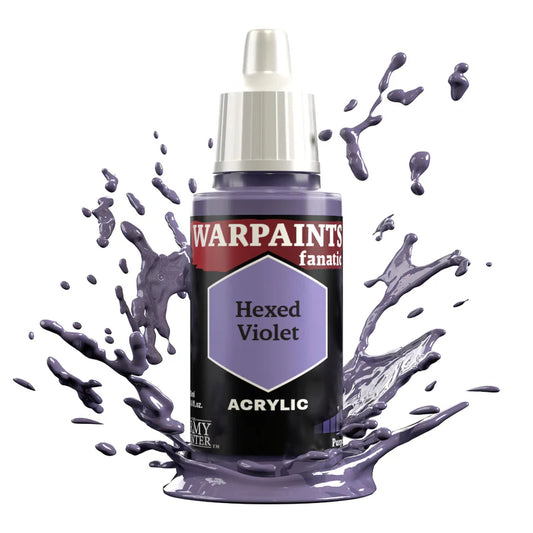Hexed Violet 18ml Warpaints Fanatic z rozbryzgiem farby - farba akrylowa do malowania figurek i miniaturek - The Army Painter
