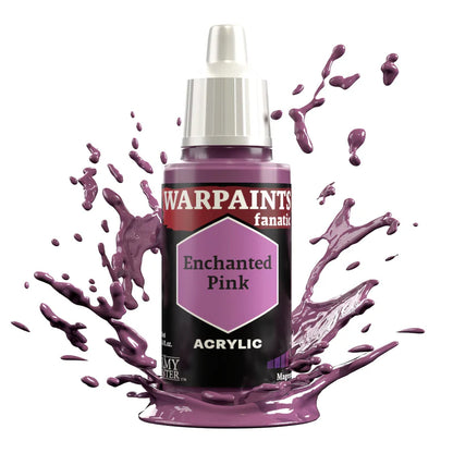 Enchanted Pink 18ml Warpaints Fanatic z rozbryzgiem farby - farba akrylowa do malowania figurek i miniaturek - The Army Painter
