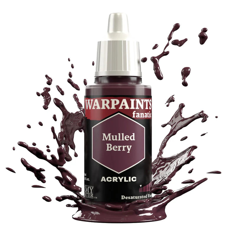 Mulled Berry 18ml Warpaints Fanatic z rozbryzgiem farby - farba akrylowa do malowania figurek i miniaturek - The Army Painter
