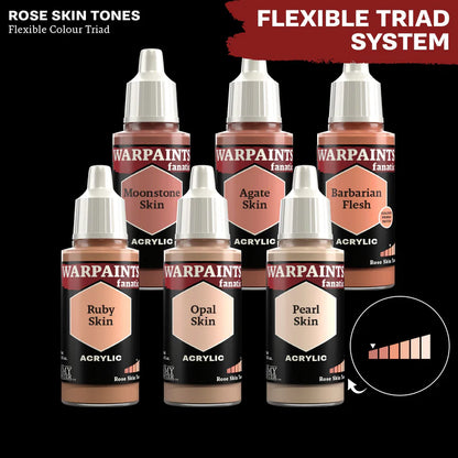 Rose Skin Tones - triada kolorów Warpaints Fanatic: Ruby Skin, Moonstone Skin, Agate Skin, Opal Skin, Pearl Skin, Barbarian Flesh
