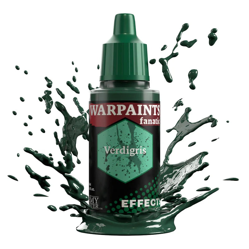 Verdigris 18ml z rozbryzgiem farby efektowej - efekt patyny na miedzi i brązie - The Army Painter
