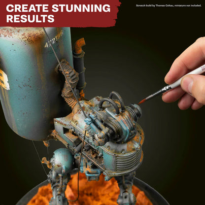 Warpaints Stabilizer w użyciu - malowanie figurki modelarskiej z efektami rdzy i wietrzenia - The Army Painter
