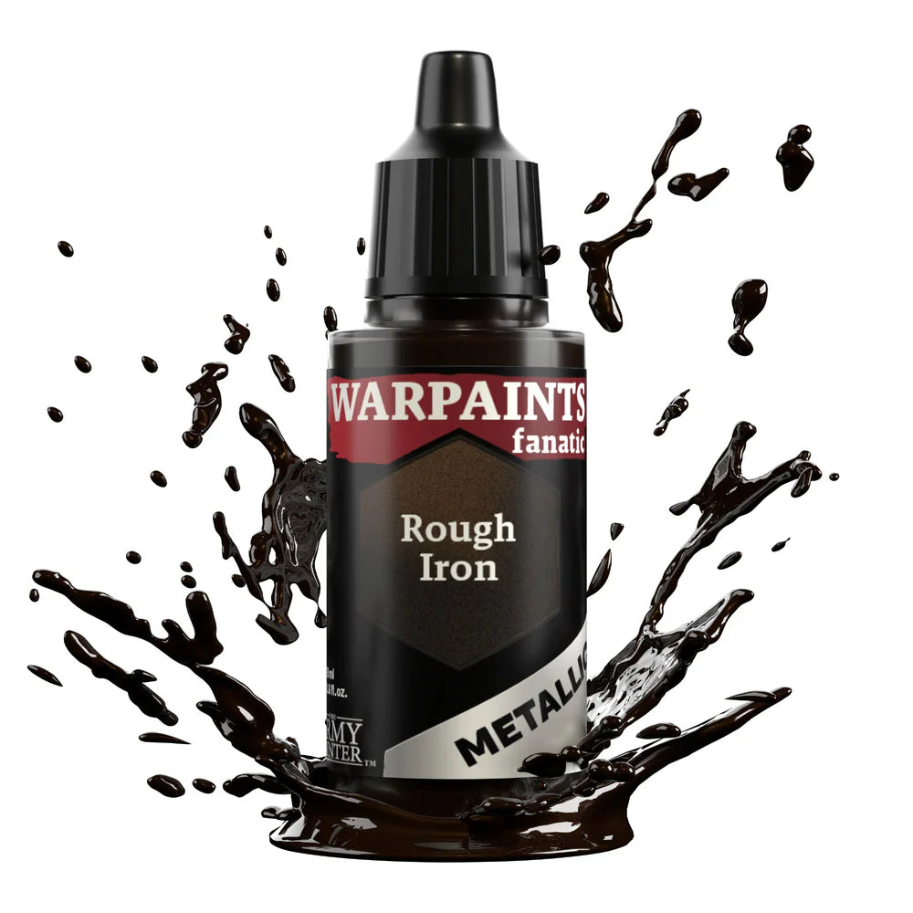 Rough Iron 18ml z rozbryzgiem farby - farba metaliczna do malowania figurek i miniaturek - The Army Painter
