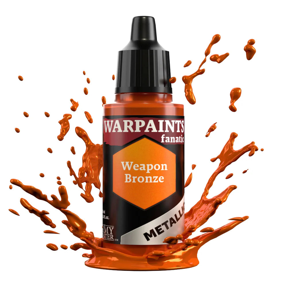 Weapon Bronze 18ml z rozbryzgiem farby - farba metaliczna do malowania figurek i miniaturek - The Army Painter
