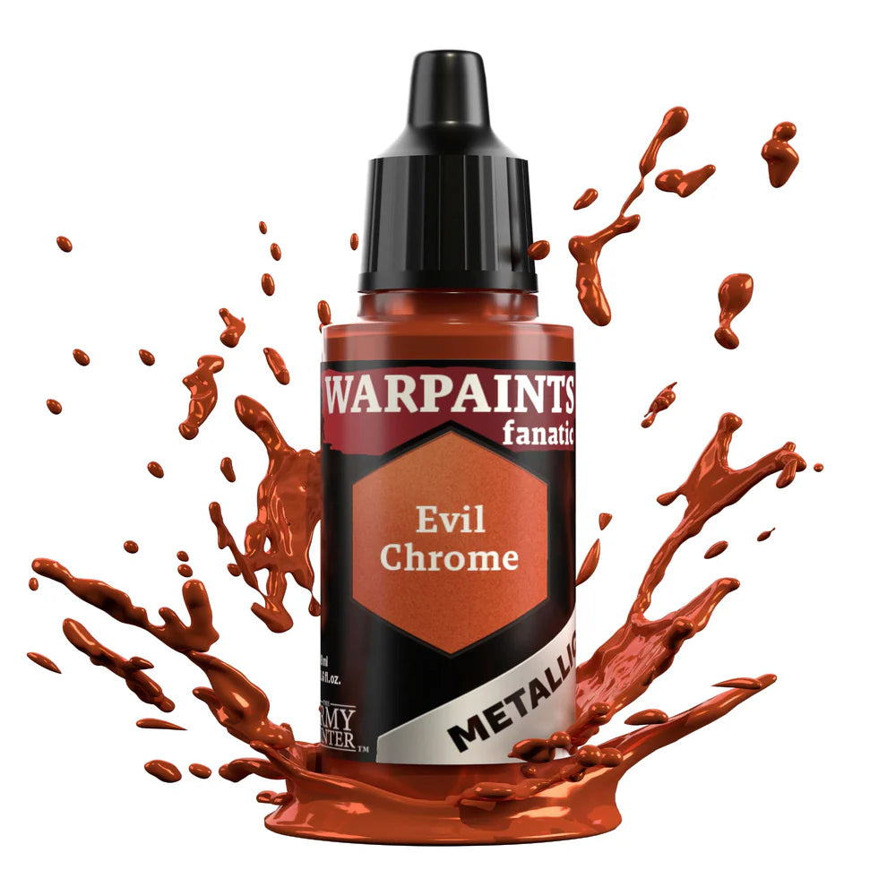 Evil Chrome 18ml z rozbryzgiem farby - farba metaliczna do malowania figurek i miniaturek - The Army Painter
