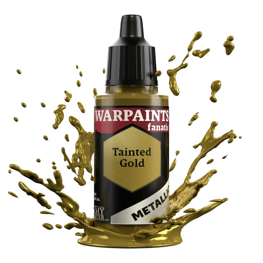 Tainted Gold 18ml z rozbryzgiem farby - farba metaliczna do malowania figurek i miniaturek - The Army Painter
