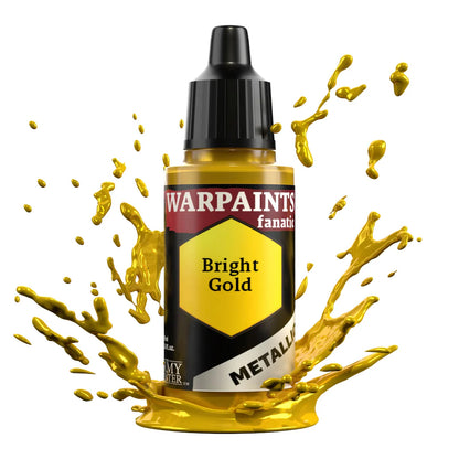 Bright Gold 18ml z rozbryzgiem farby - farba metaliczna do malowania figurek i miniaturek - The Army Painter
