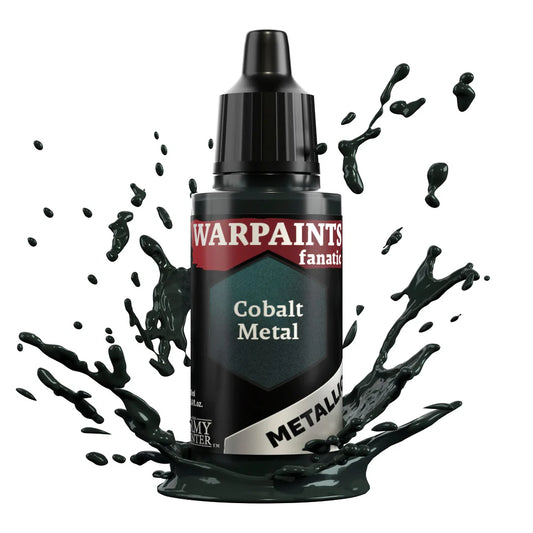 Cobalt Metal 18ml z rozbryzgiem farby - farba metaliczna do malowania figurek i miniaturek - The Army Painter
