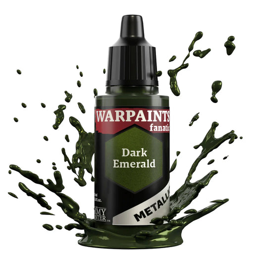 Dark Emerald 18ml z rozbryzgiem farby - farba metaliczna do malowania figurek i miniaturek - The Army Painter
