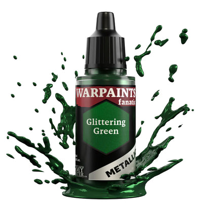 Glittering Green 18ml z rozbryzgiem farby - farba metaliczna do malowania figurek i miniaturek - The Army Painter
