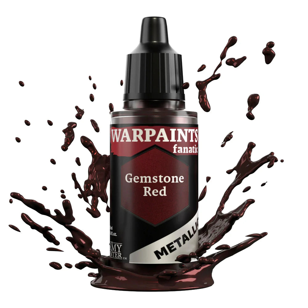 Gemstone Red 18ml z rozbryzgiem farby - farba metaliczna do malowania figurek i miniaturek - The Army Painter
