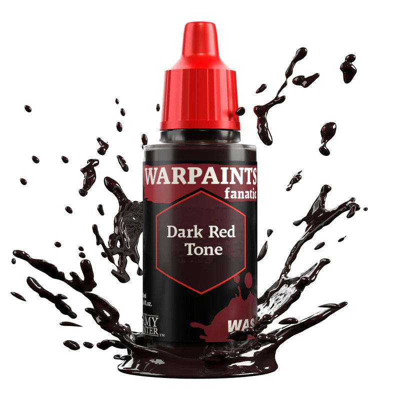 Dark Red Tone 18ml z rozbryzgiem washu - ciemny czerwony wash do cieniowania figurek i modeli - The Army Painter
