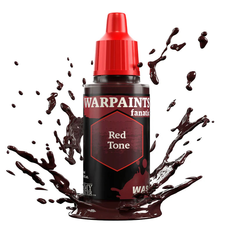 Red Tone 18ml z rozbryzgiem washu - czerwony wash do cieniowania figurek i modeli - The Army Painter
