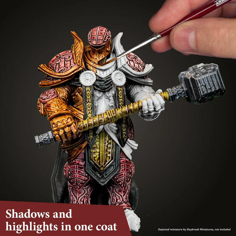 Speedpaint Metallics Set 2.0 - malowanie figurki rycerza pędzlem, cienie i podświetlenia w jednej warstwie
