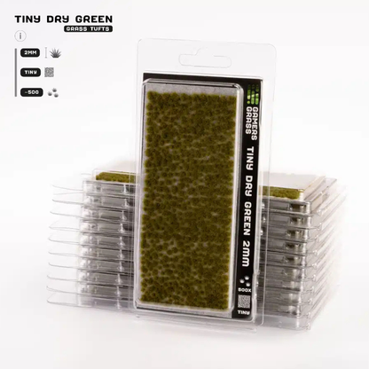 Dry Green Grass Tufts Gamers Grass - tufty 2mm opakowanie blister - Gamers Grass