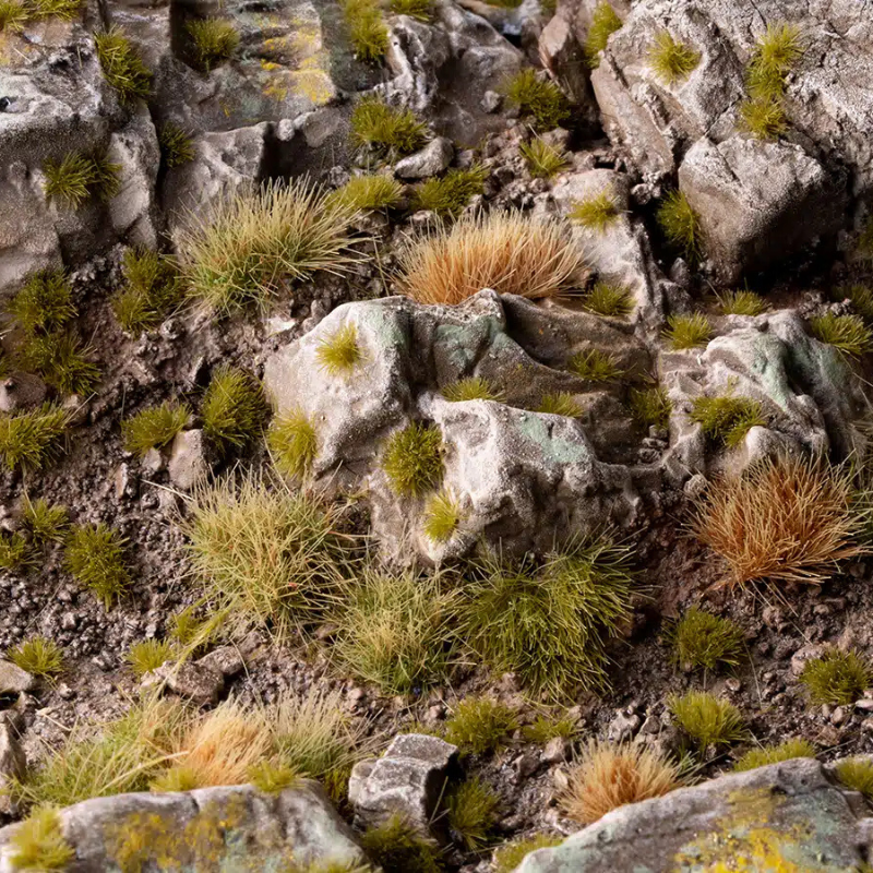 Dry Green Grass Tufts Gamers Grass - tufty 2mm sucha łąka diorama - Gamers Grass