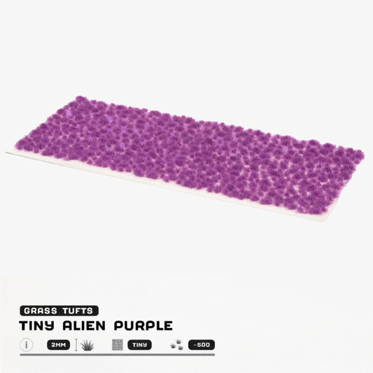Tiny Alien Purple Gamers Grass - tufty 2mm arkusz Tiny 500 sztuk - Gamers Grass