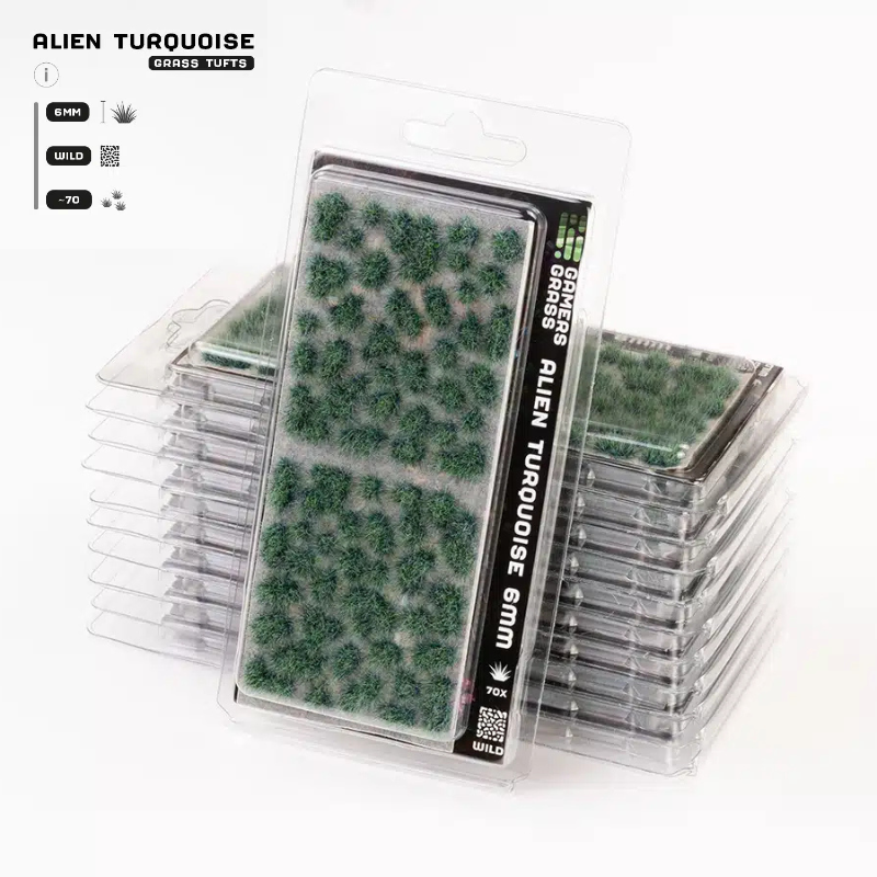 Alien Turquoise Special Tufts Gamers Grass - tufty 6mm opakowanie blister Wild 70 sztuk - Gamers Grass