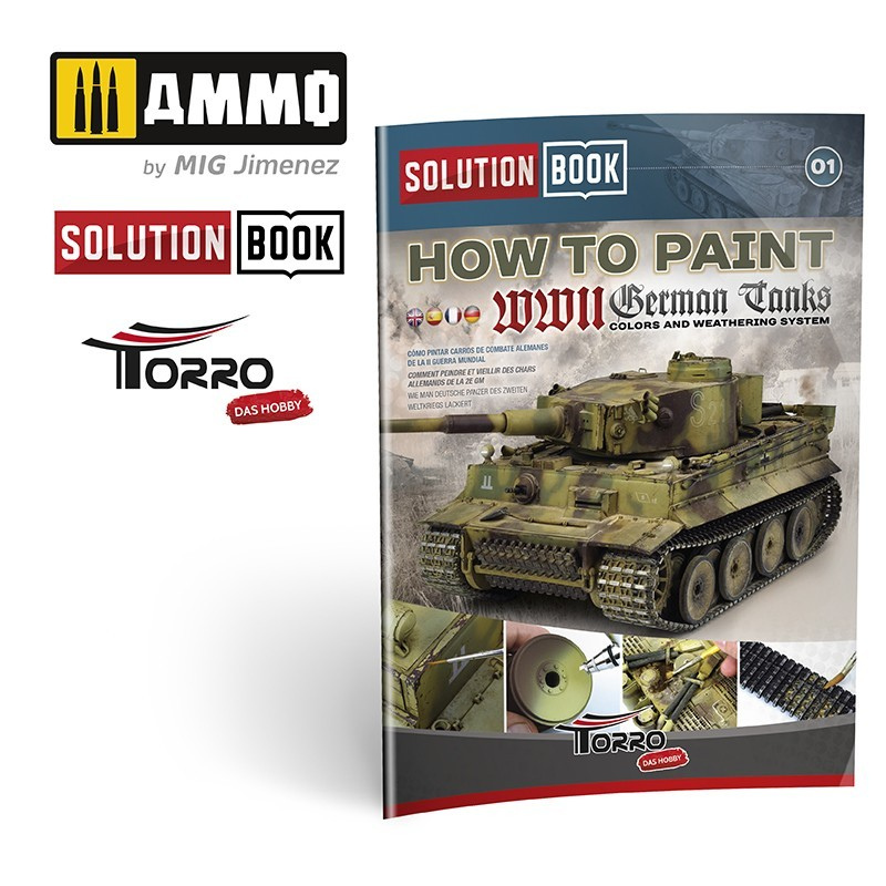 Solution Box WWII German Tanks – Solution Book, finalne efekty weatheringu na modelu

