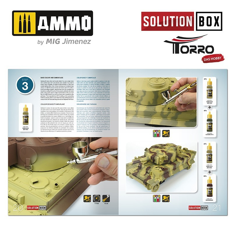 Solution Box WWII German Tanks – Solution Book, efekty weatheringu na modelu czołgu
