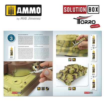 Solution Box WWII German Tanks – Solution Book, efekty weatheringu na modelu czołgu
