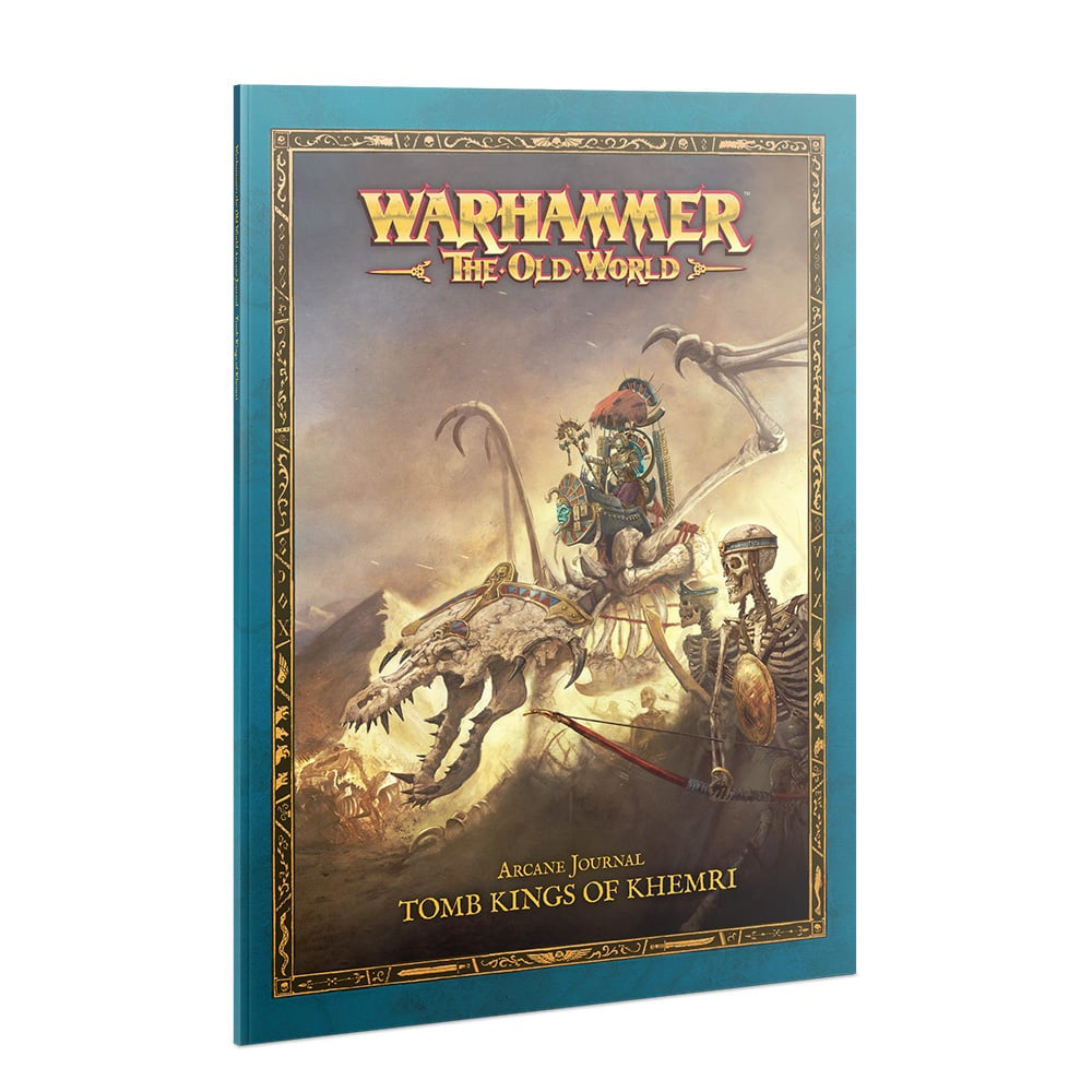 Arcane Journal: Tomb Kings of Khemri – okładka suplementu do Warhammer: The Old World, Games Workshop
