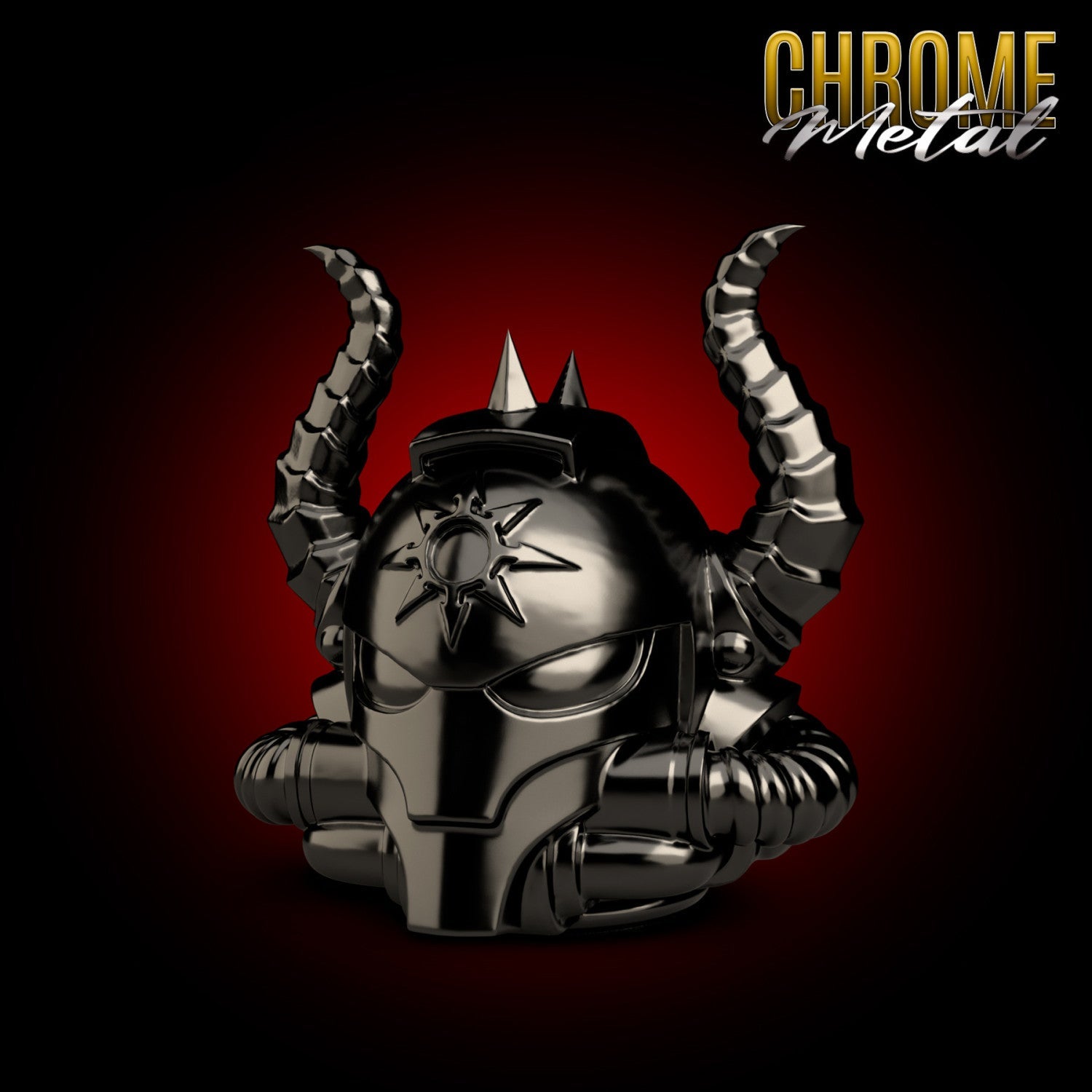 Efekt Black Chrome Paint Airbrush Green Stuff World - lustrzane wykończenie chromowe na hełmie fantasy miniatura Warhammer