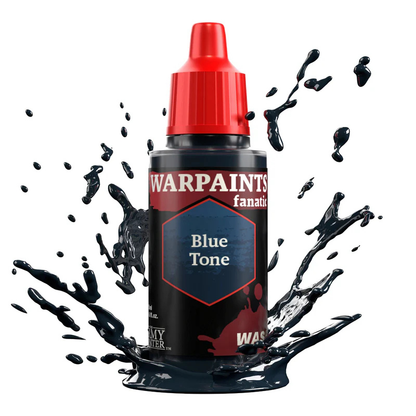Blue Tone 18ml WP3210P Warpaints Fanatic Wash The Army Painter – niebieski wash akrylowy do cieniowania zbroi, lodowych efektów i magicznych powierzchni
