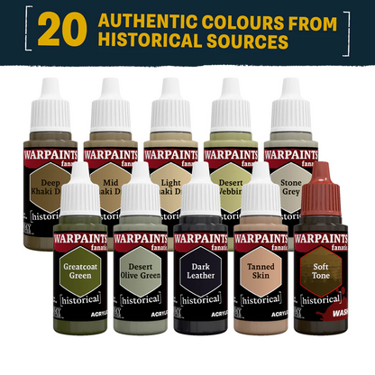 WWII British 8th Army Combo WP8113 – 9 farb akrylowych Warpaints Fanatic + Soft Tone Wash 18ml | The Army Painter
