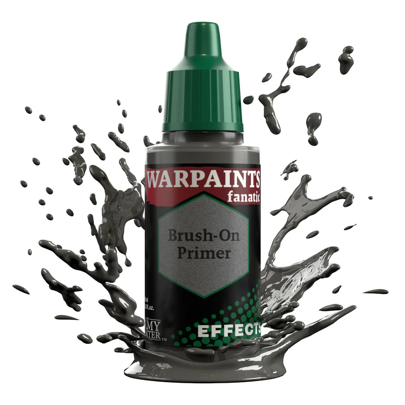Brush-On Primer 18ml WP3175P Warpaints Fanatic Effects The Army Painter – neutralny szary podkład pędzelkowy do figurek z plastiku, żywicy i metalu
